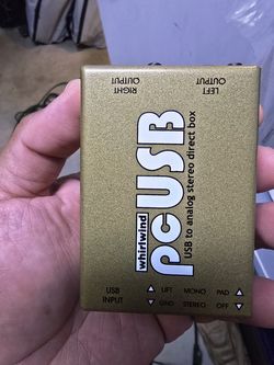 Whirlwind pcUSB Computer Audio USB Interface Excellent Condition