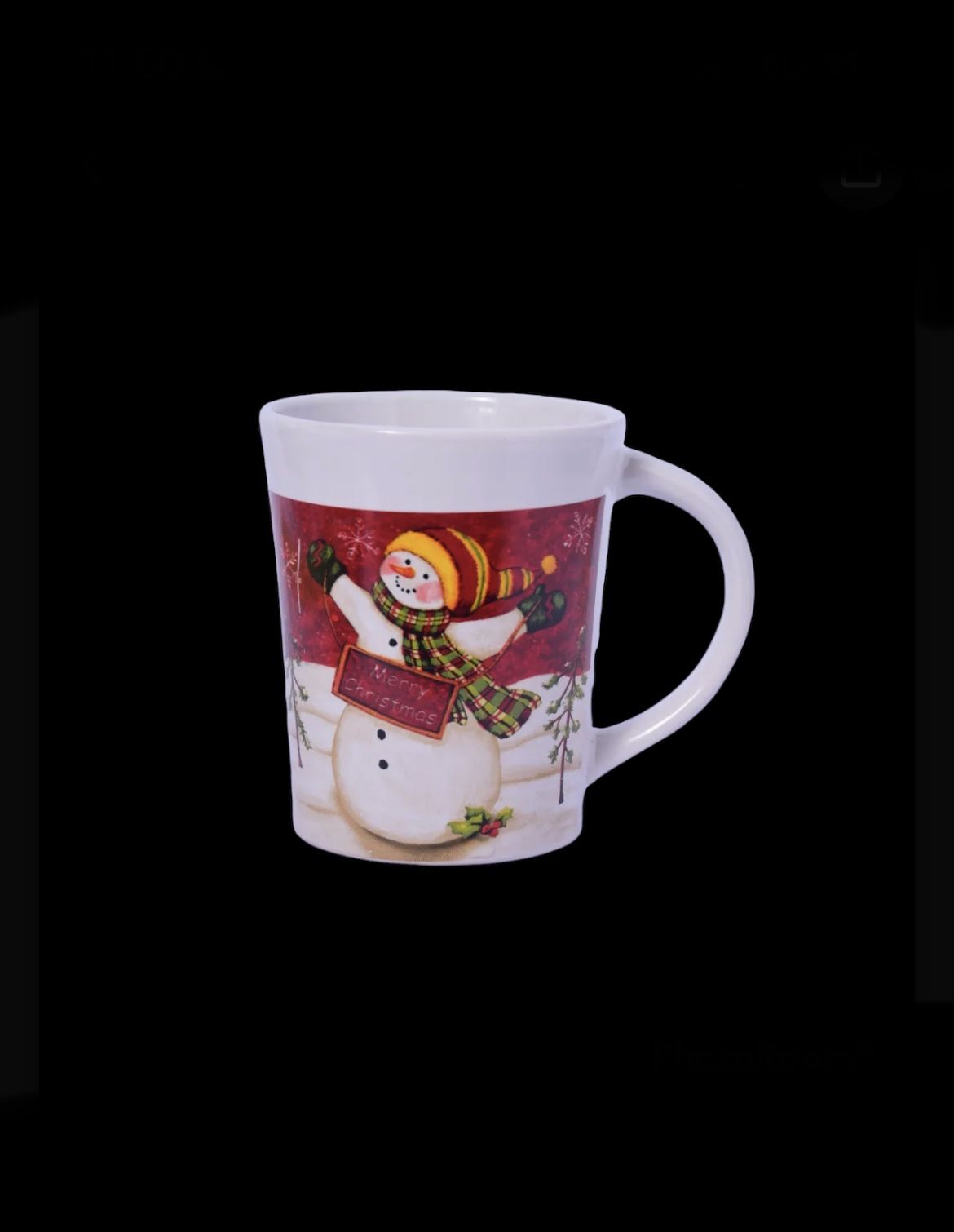 ROYAL NORFOLK Holiday Merry Christmas SNOW MAN Frosty14 OZ Coffee Mug Cup