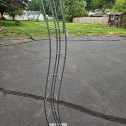 50 Inch Tall Thick Steel Rod Cd Rack.  New