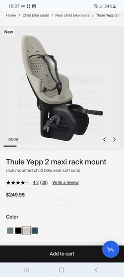 Thule Yepp 2 maxi rack mount $200
