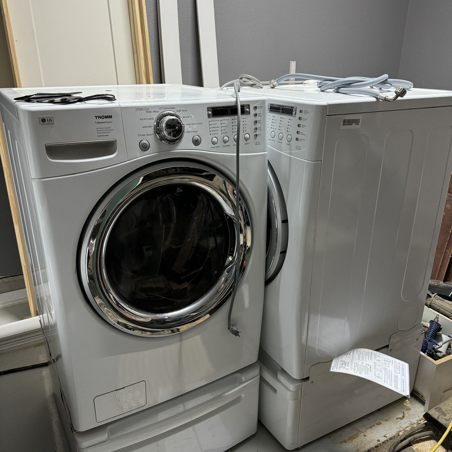 LG Steam Washer and Dryer Set NEED GONE!!