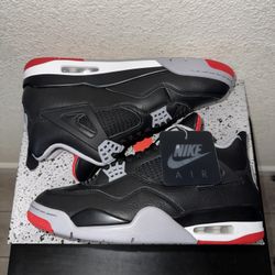 Jordan Air Jordan 4 Retro Bred Reimagined FV5029-006 Black/Red/Grey/White Men's