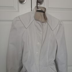 J. Gallery 80s-90s White Women's Coat, SM