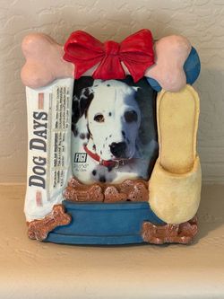 Vintage Figi Dog Days Resin Photo Frame 3.5x5