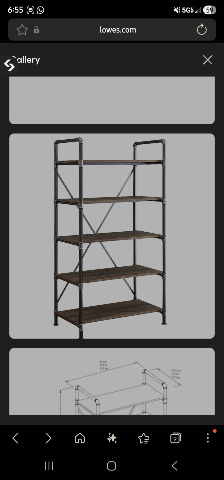 Pipe shelf