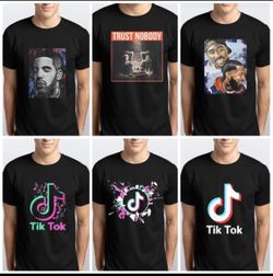 Tik tok drake TUPAC NIPSEY T SJORT & Hoodies kids and Adults
