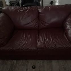Leather Couch Luv Seat