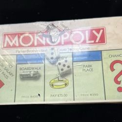Parker Brothers Monopoly Real Estate Trading Board Game Ages 8+ NEW SEALED