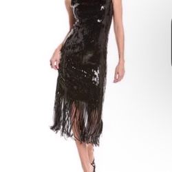 New Nanatte Lepore  Sequins Dress, Black. Size 10. Stunning!!