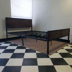 Queen size bed frame - can DELIVER almost anywhere for $20 extra - gently used and in LIKE NEW condition 😍