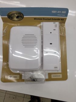 Shop Hampton Bay
Wireless Plug-In Doorbell Extender Kit, White