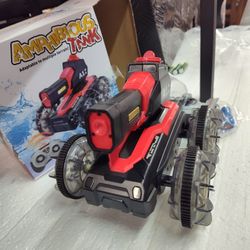 Lehoo Castle Amphibious Remote Control Car, 4WD RC Cars for Boys Age 8-12 with Water Gun, Remote Control Boat for Kids, Toys for 6 7 8 9 Year Old Boy