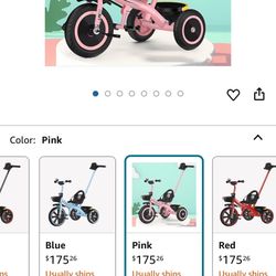 Tricycle For Toddler 2in One 