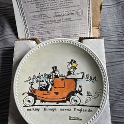 Vintage Walking Through  Merrie Englade Plate