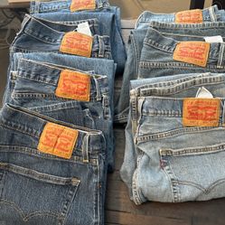 LEVI PANTS (505) CARHARTT PANTS USED