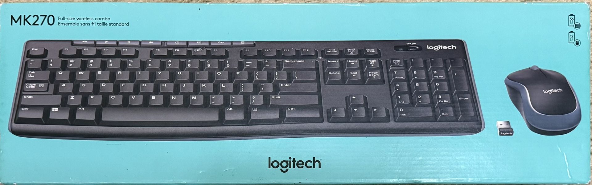 Logitech MK270 Wireless Keyboard and Mouse Combo (Brand new)