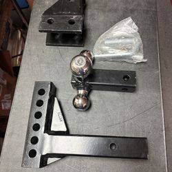 HUSKY 30001 Trailer Hitch Adjustable Tri-Ball Mount, 1-7/8” & 2” & 2-5/16” (OB1)