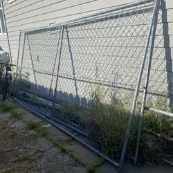Two Chain link Fence Panels 