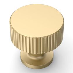 10 Pcs Brushed Gold Single Hole Cabinet knobs handles and Pulls #41A172975