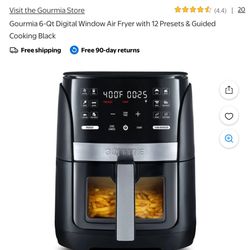 Gourmia 6-qt Digital Window Air Fryer with 12 presets 