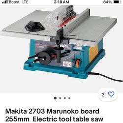 Makita Corded Table Saw with Stand
