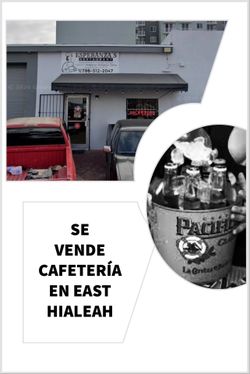 Se vende cafetería en East Hialeah