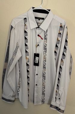 Giannii Men's Button-Up Dress Shirt XL