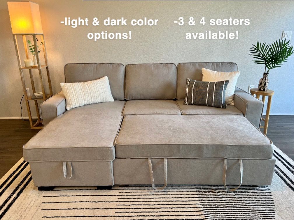 FREE DELIVERY! Sleeper Sectional Sofa Couch - BRAND NEW