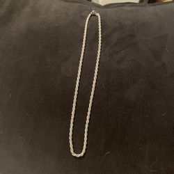 Sterling Silver Necklace Rope
