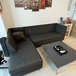 Charcoal Sectional Couch 