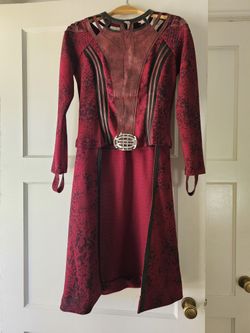 Wanda Scarlet Witch Halloween cosplay costume dress Doctor Strange