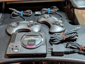 Sega Genesis Mini – 6,000 Games + Controllers and Cables