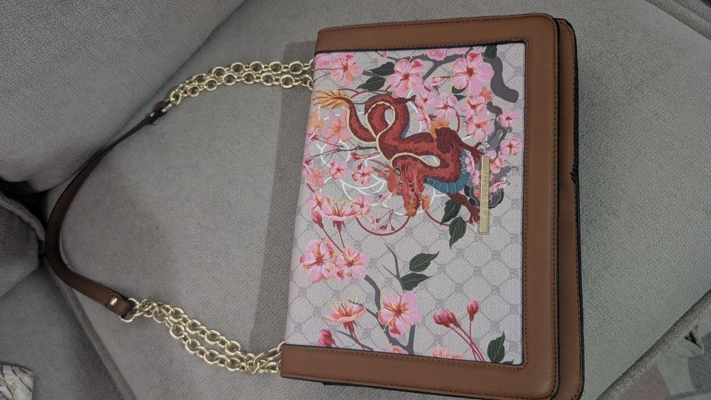 Steve Madden Dragon Design Large Shoulder Bag  