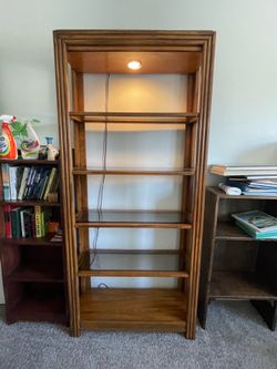 Lighted bookcase