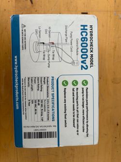 HydroCheck HC6000v2 Electronic Sump Pump Switch