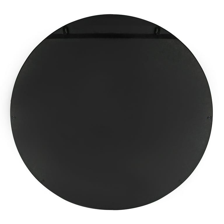 Kate & Laurel Uniek's 217777 Modern Glam Round Wall Mirror, 30 Diameter, Chic Contemporary Accent Mirror for Wall