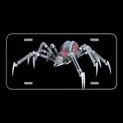License Plate Novelty Car Front Spider Arachnid Animal Robot