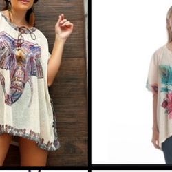 Bata Poncho Boho  Ombro Vazado