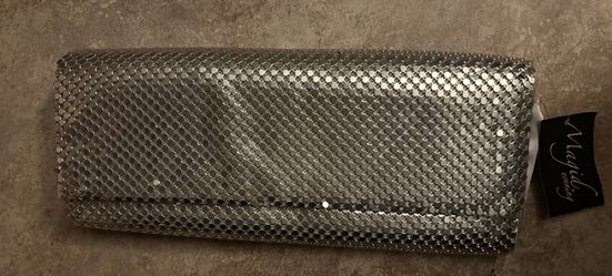 Silver Mesh Clutch