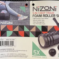5-IN-1 Deep Tissue Foam Roller Set