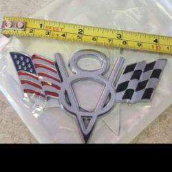 V8 Metal Badge Emblem SHIPPING AVAILABLE
