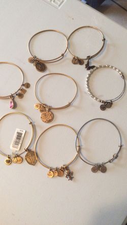 Alex and Ani bracelets (8)
