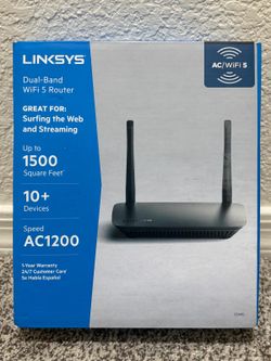 Linksys Dual-Band WiFi 5 Router E5400