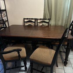Dining Table With 6 Chairs Wood 