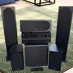 Home Sounds System With Pioneer speakers
