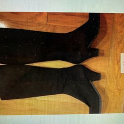Black Suede Audley Boots Size 41