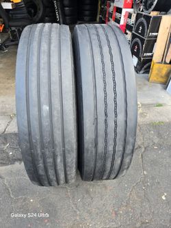 only 2 used tires 11R22.5 
one tire DOUBLECOIN
one tire BRIDGESTONE
ORIGINAL TREAD
$300.00 both