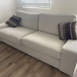 Beige IKEA KIVIK sofa - 90 Inches