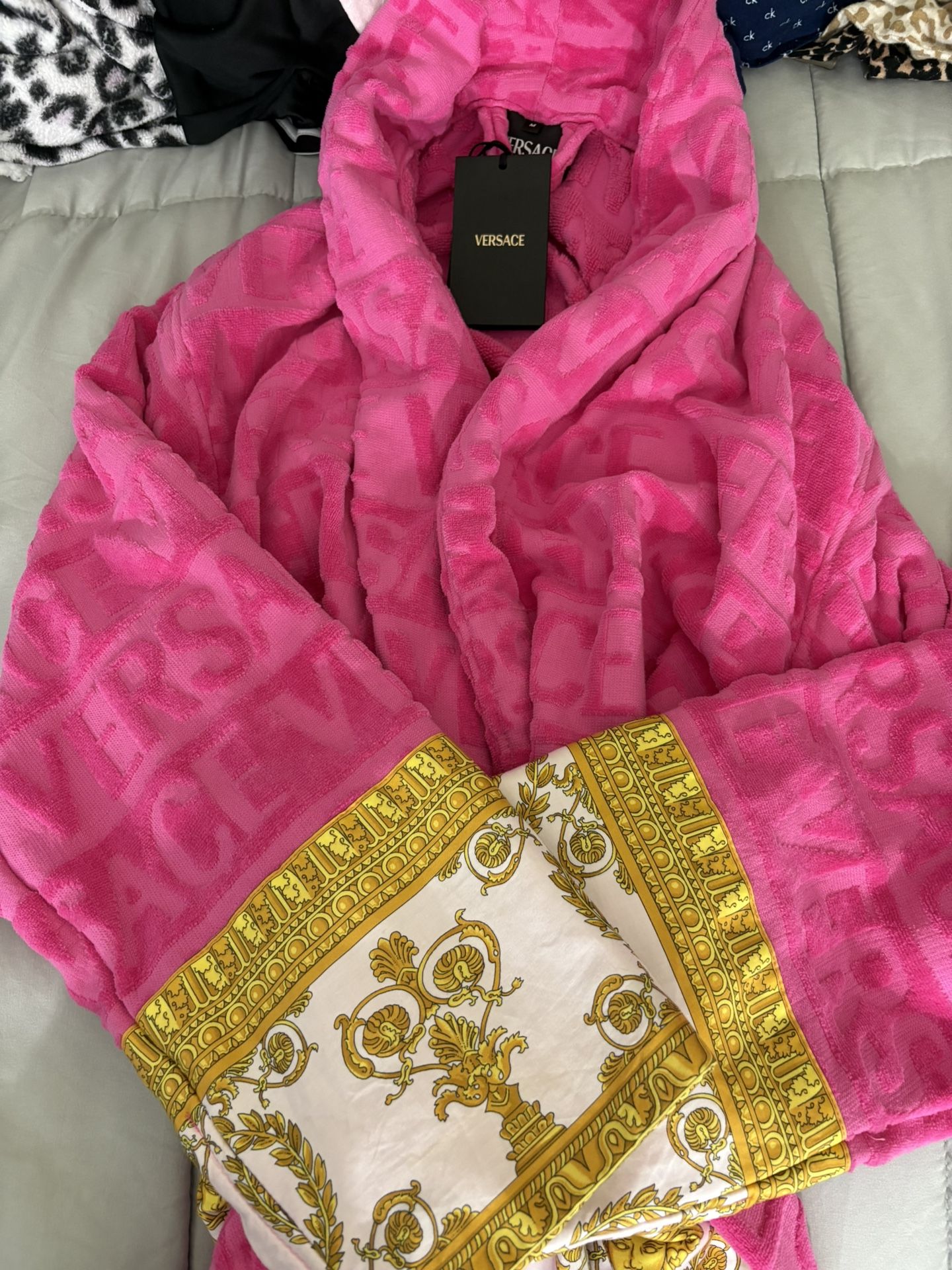Versace Pink Authentic Robe
