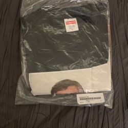 SUPREME MORRISSEY TEE MEDIUM NAVY SHIRT